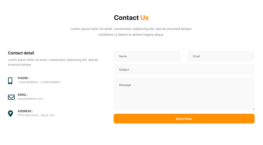 Fresh Contact Form Template