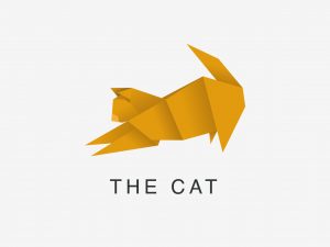 Origami Cat Logo