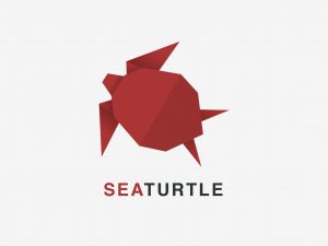 Origami Sea Turtle Logo