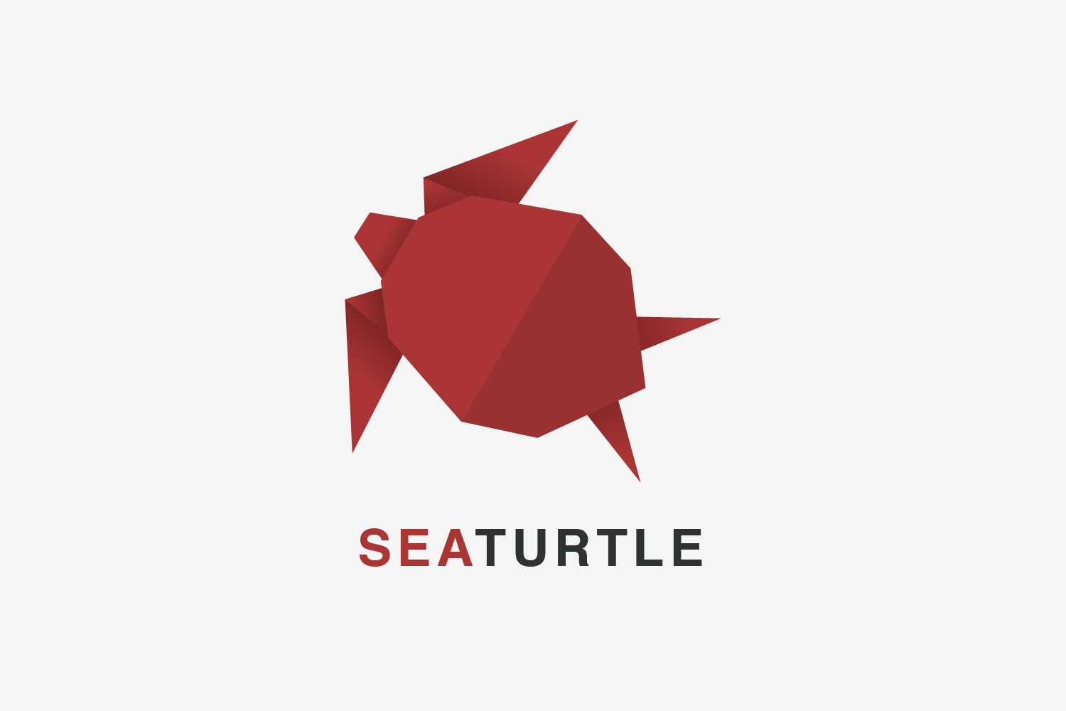 Origami Sea Turtle Logo