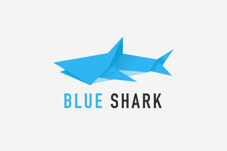 Origami Shark Logo - UI Fresh