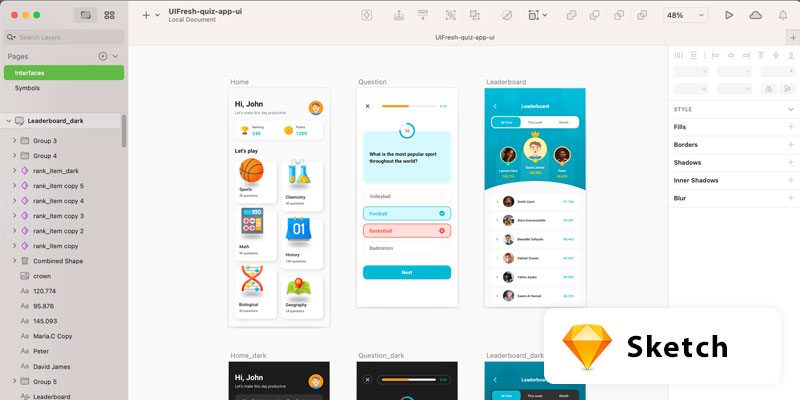 Best UI/UX design tools - Sketch