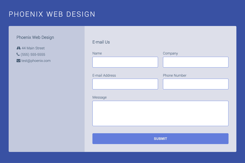 Cool Responsive Contact Form