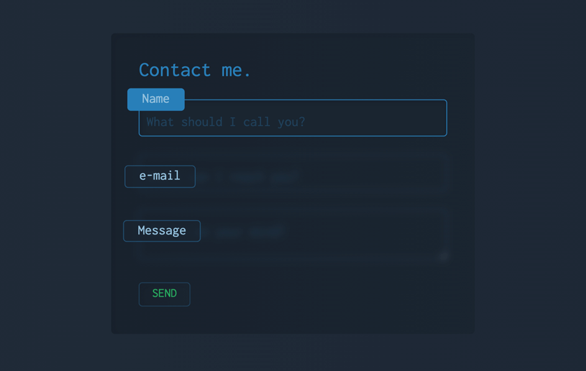 Modern Contact Form