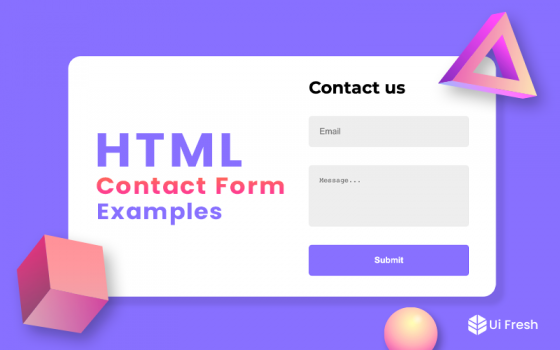 HTML Contact Form Examples