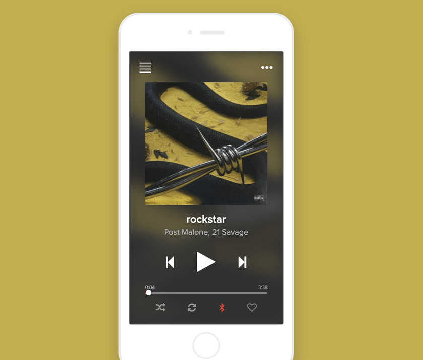 Iphone Music Player Template