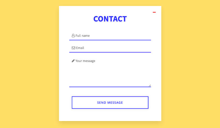 jQuery Pop-up Contact Form