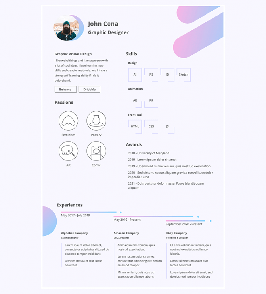 21+ Professional HTML Resume Templates 2025 Free Download - UI Fresh