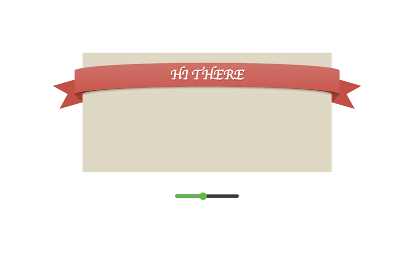 Responsive CSS only ribbon