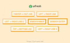 7 Simple Button Hover States - Line Border Animation