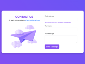Contact Form HTML Example 01