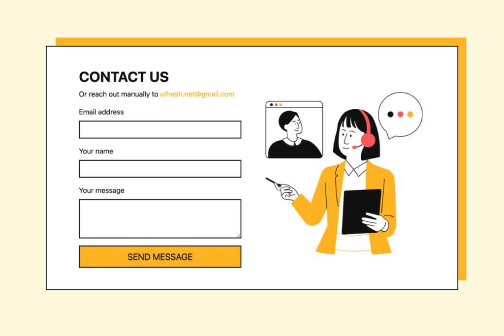 Contact Form HTML Example 02